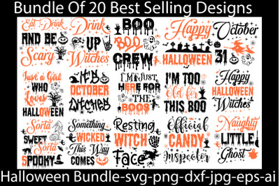 Halloween SVG Bundle&2C;Halloween Sticker Bundle&2C;Halloween Svg Bundle