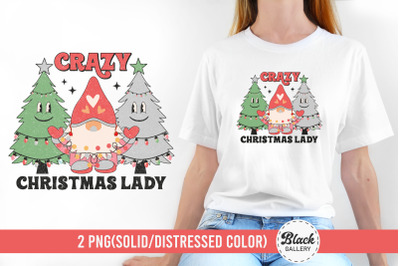Crazy Christmas Lady PNG