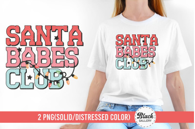 Santa Babes Club Christmas PNG