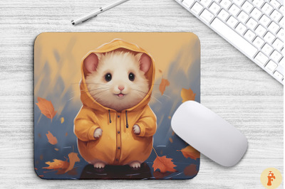 Cute Hamster In Fall Atmosphere