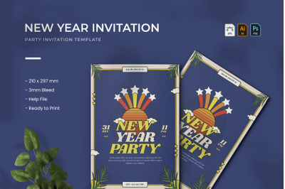 New Year - Party Invitation