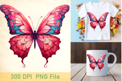 Breast Cancer Butterfly Graphics 06