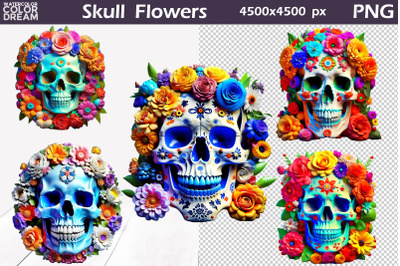 3D Sugar Skull Sublimation | Day Of The Dead Sublimation&nbsp;