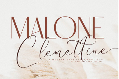Malone Clemettine Font Duo