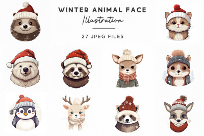 Winter Animal Face