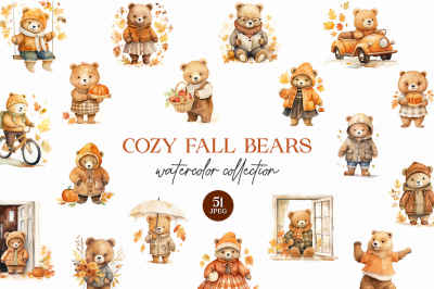 Cozy Fall Bears