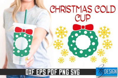 Christmas Cold Cup SVG | &nbsp;SVG Design v.1