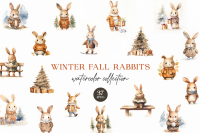 Winter Fall Rabbits