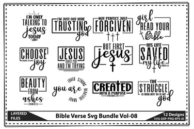 Bible Verse Svg Bundle Vol-08