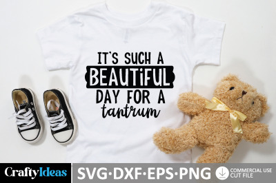 It&#039;s such a beautiful day for a tantrum SVG Design