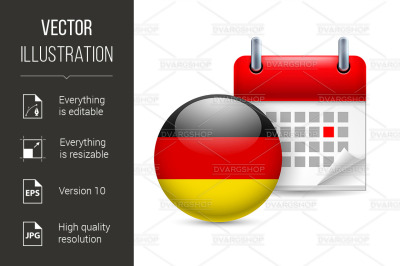 Icon of National Day in Germany