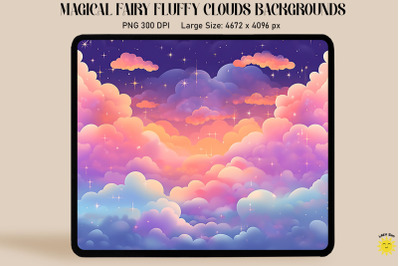 Soft Dreamy Fluffy Clouds Backgrounds