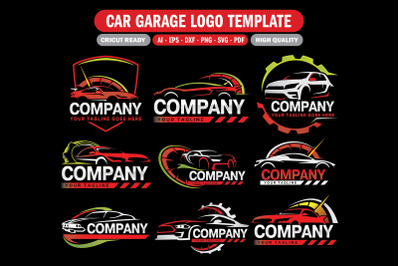 Car service garage logo bundle