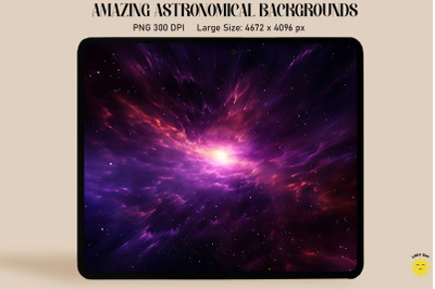 Magical Purple Galaxy Backgrounds