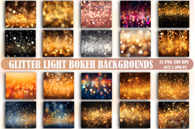 Glitter Light Bokeh Backgrounds