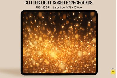 Shimmering Gold Light Bokeh Backgrounds