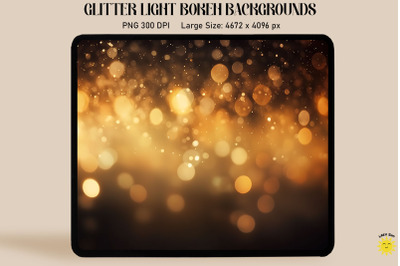 Golden Light Falling Bokeh Backgrounds