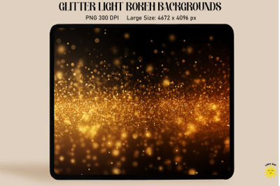 Golden Light Falling Bokeh Backgrounds