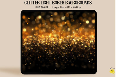 Golden Light Falling Bokeh Backgrounds