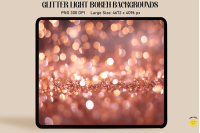 Rose Gold Luminous Bokeh Backgrounds