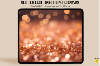 Rose Gold Luminous Bokeh Backgrounds