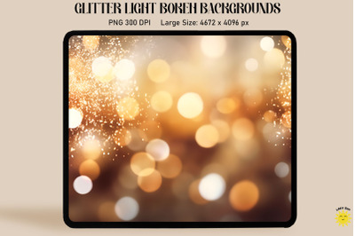 Shiny Glitter Bokeh Lights Background