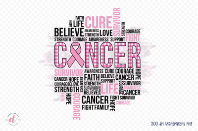 Breast Cancer Sublimation Design PNG