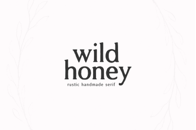 Wild Honey - Rustic Serif Font