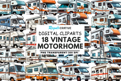 Motorhome Clipart bundle