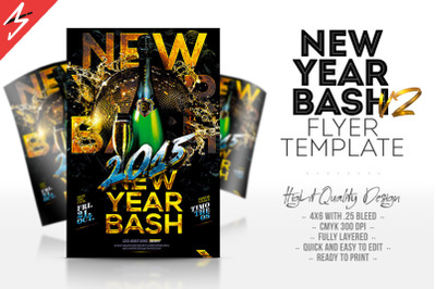 New Year Bash Flyer Template v2