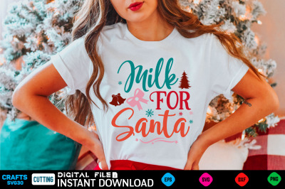 Milk For Santa svg