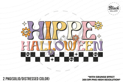 Retro Halloween Hippe Halloween PNG
