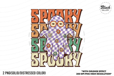 Retro Halloween Spooky PNG