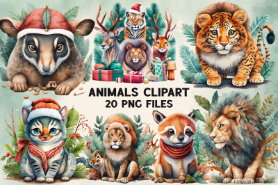 Woodland Baby Animals Clipart Bundle