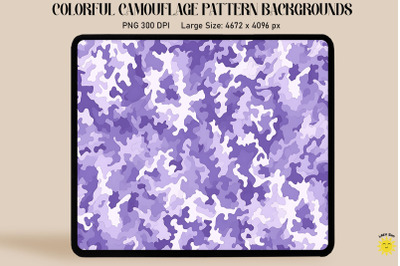 Lavender Camouflage Patterns Background