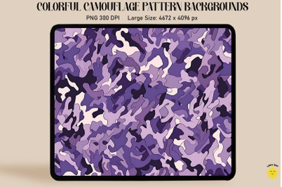 Lavender Camouflage Patterns Background