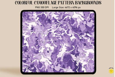 Lavender Camouflage Patterns Background