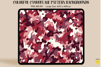 Maroon Camouflage Patterns Background