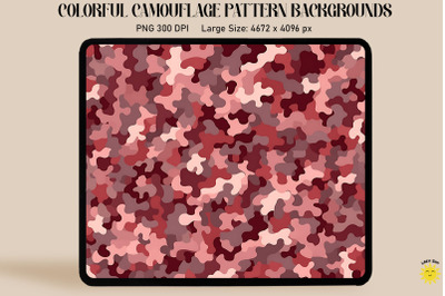 Maroon Camouflage Patterns Background