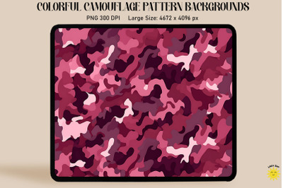 Maroon Camouflage Patterns Background