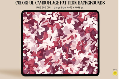 Maroon Camouflage Patterns Background