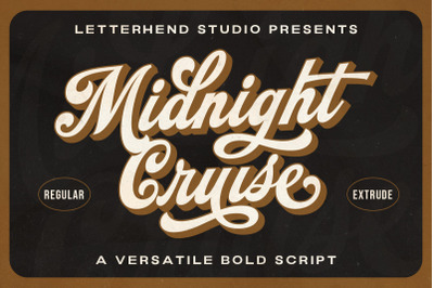 Midnight Cruise - Versatile Bold Script