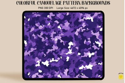 Purple Camouflage Patterns Background