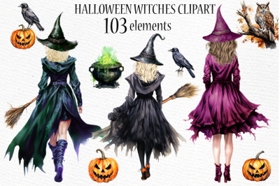 Halloween clipart Witches clipart Witchcraft clipart