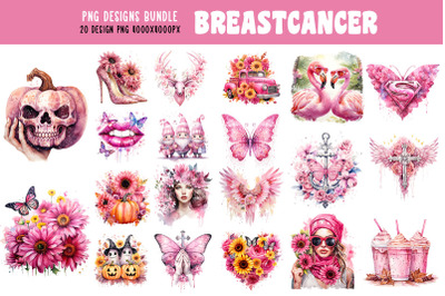 Breast Cancer Pink Glitter Bundle
