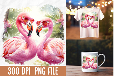 Breast Cancer Pink Flamingo Sunglasses