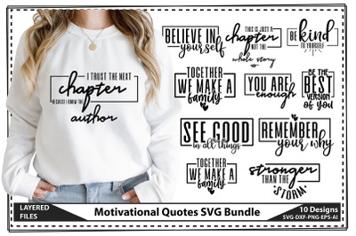 Motivational Quotes SVG Bundle