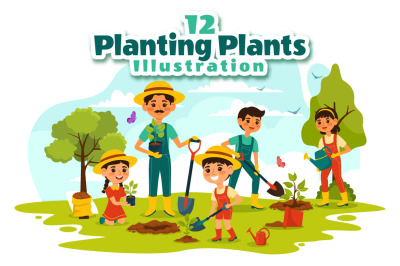 12 Planting Plants Illustration