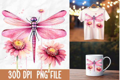 Breast Cancer Pink Dragonfly Inspire