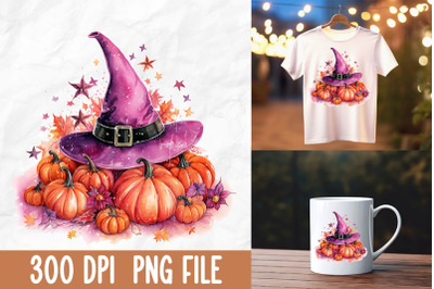 Breast Cancer Pink October Witch Pumpkin